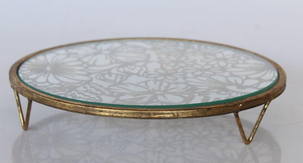 Round Metal Detail Cake Stand